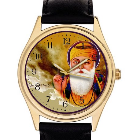 Guru Nanak Blessing, Beautiful Tribute Sikhism Devotional Wrist Watch
