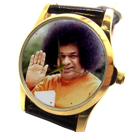 Sathya Sai Baba, Beautiful Tribute Hinduism Devotional Wrist Watch Unisex Size