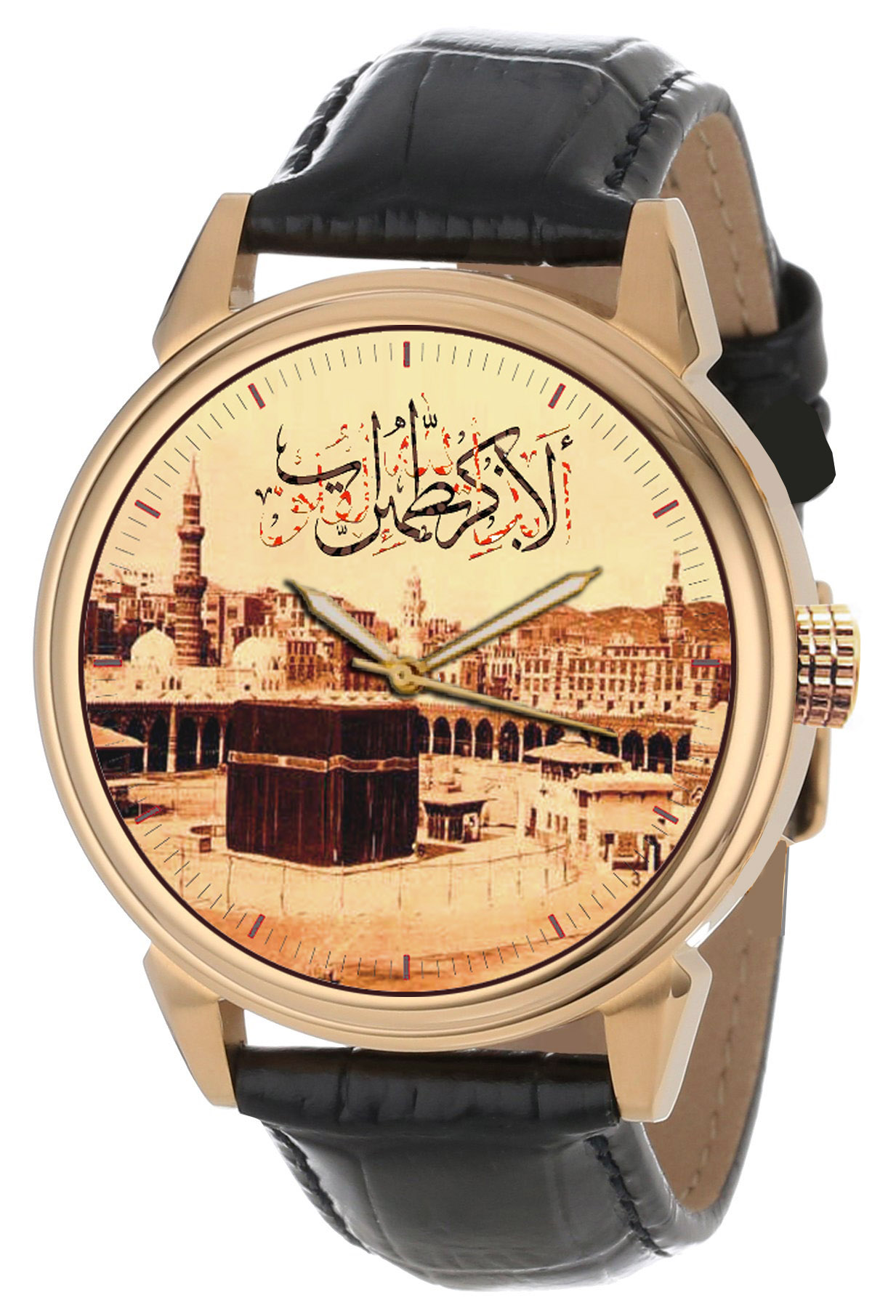 Dice Leader Pocket Watch �B504 Unisex Antique case Classic Vintage Brass  Rib Chain Quartz, Made of Brass .Outer Body Shows Embossed The Islamic Holy  Kaaba masjid Sacred to Muslims. : Amazon.in: Fashion