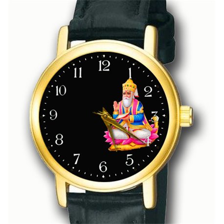 Beautiful Jhulelal Sindhu Sindhi Religious Art Wrist Watch