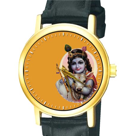 Bal Krishna Stunning Raja Rava Varma Hinduism Devotional Hindu Krsna Wrist Watch