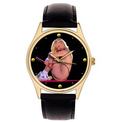 Erotic Lawn Tennis Sexy Art Reloj de pulsera coleccionable de 40 mm