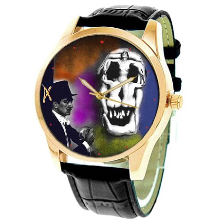 Erotic Skull Art Salvador Dali Collectible Surrealist Art Wrist Watch