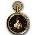 MIMI - 1920s FRENCH POSTCARD ART Collectible Swiss Pocket Watch