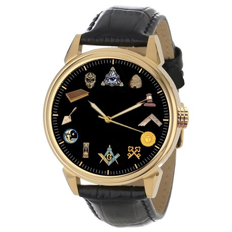 Masonic Symbols Wrist Watch