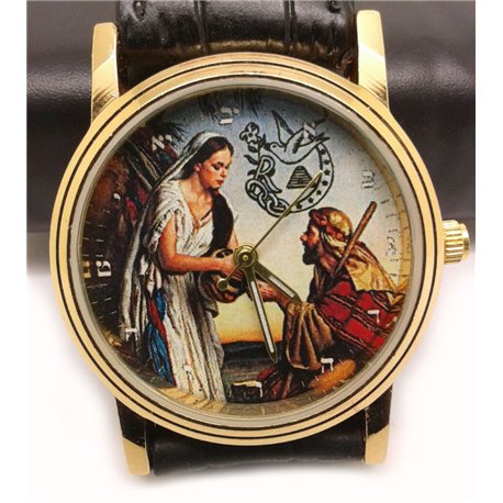 Rebekah Society - Reloj de pulsera de arte bíblico coleccionable