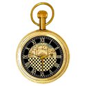 Masonic Pocket Watch. Temple of Solomon Chequered Dial Swiss 17 Jewels Classic