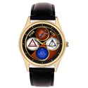 Symbolic York Rite Freemasonry / Masonic Collectible 40 mm Wrist Watch