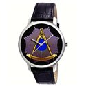 The Masonic Divider & Compass. Symbolic Vintage Freemasonry Art Collectible Wrist Watch