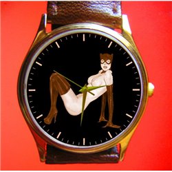 CATWOMAN - Reloj de pulsera original de cómic erótico