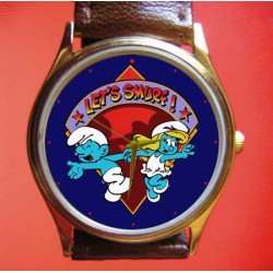 THE SMURFS - Beautiful Blue Unisex Collectible Wrist Watch