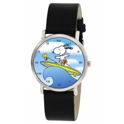 Snoopy Surfing Hermoso blue unisex Peanuts Reloj de pulsera coleccionable