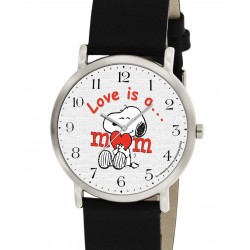 Snoopy, Love is a Mom, Symbolic Peanuts Collectible Unisex 30 mm Wrist Watch