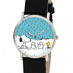 Snoopy Snow Art Christmas Peanuts Collectible Unisex 30 mm Wrist Watch