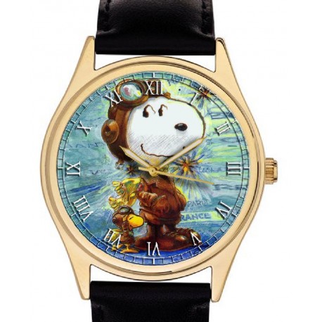 Snoopy Schulz Aviator Watch