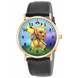Pokemon - Pikachu Rainbow Vintage Reloj de pulsera unisex de latón sólido coleccionable