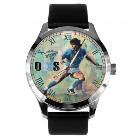 DIego Maradona Soccer Legend "10" Tribute Solid Brass Collectible Wrist Watch