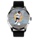 DIego Maradona Simbólico Angel Art Fútbol Fútbol Solid Brass Reloj de pulsera