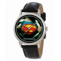 Classic Superman, Man of Steel, Vintage Colors Collectible Golden Age Art Wrist Watch 40 mm