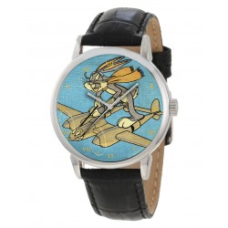 Bugs Bunny on a Lockheed Lightning WW-II Large Format Gents Wrist Watch