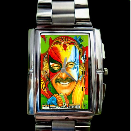 Classic Stan Lee Tribute Wrist Watch for the Real Golden Age Comic Art Enthusiast