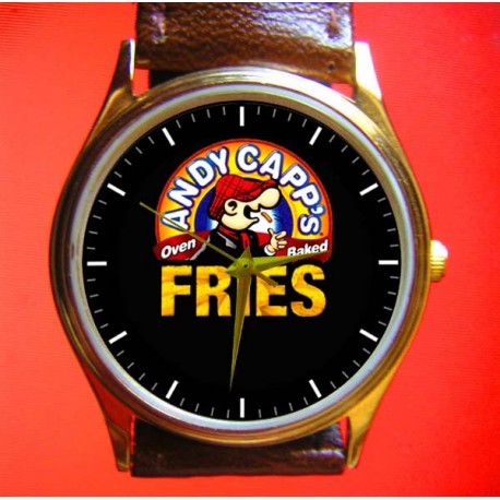 ANDY CAPP - French Fries! Vintage Comic Art Wrist Watch