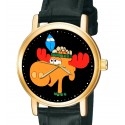 Vintage Rocky And Bullwinkle 30 mm Unisex Collectible Comic Art Wrist Watch