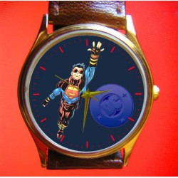 Raro vintage Superboy Art Superman Series Reloj de pulsera coleccionable