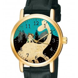 The Good Dinosaur Beautiful Teal Blue Hollywood Poster Art Kids' Collectible Wrist Watch