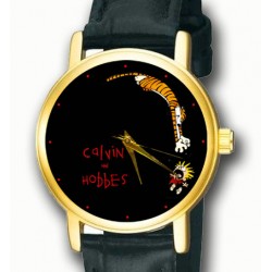 Calvin & Hobbes Arte Contemporáneo Coleccionable Reloj de Pulsera Unisex