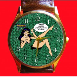 Archie - Veronica "Green is Better than Blonde" ¡Reloj de pulsera de arte original!