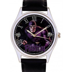 The Phantom, the Ghost Who Walks, Stunning Lee Falk Original Action Art Wrist Watch