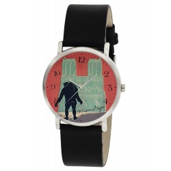 GOTHIC HUNCHBACK OF NOTRE DAME WRIST WATCH ORIGINAL LITHOGRAPH VICTOR HUGO DIAL