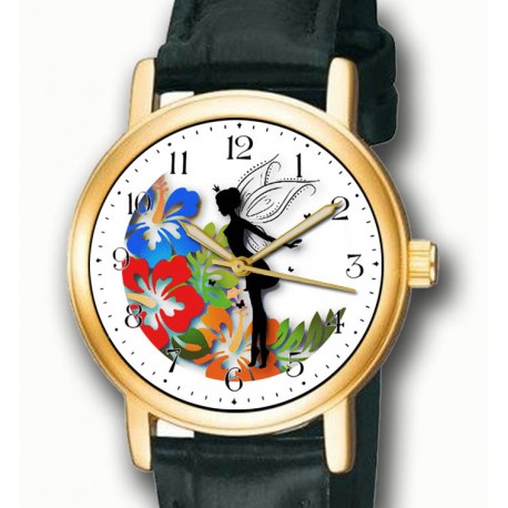Fantastic Tinker Bell / Tinkerbell Girls' Fairy Art Collectible Wrist Watch