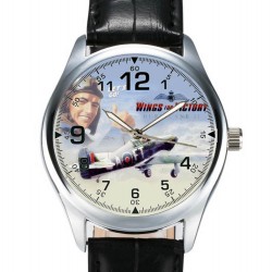 Wings For Victory Vintage Raf Aviation WW-II Art Hawker Hurricane Wrist Watch