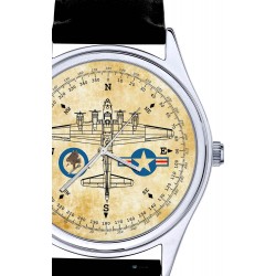 USAAF B-17 Flying Fortress Rare WW-II Aviation Art Wrist Watch
