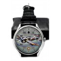 Rare Hawker Typhoon Vintage Blue RAF Aviation WW-II Art Collectible Wrist Watch