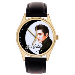 The Young Elvis Presley Vintage Pop Art Collectible 40 mm Brass Wrist Watch