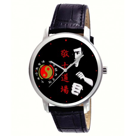 Kung Fu Kungfu Eye-Catching Chinese Yin Yang Bruce Lee Art 40 mm Wrist Watch