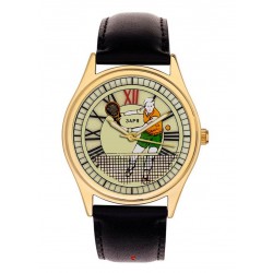 Vintage Lawn Tennis Art Collectible Tennis Enthusiast's 40 mm Wrist Watch