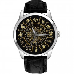 Classic Astrology Art, Zodiac Circle, Sun Signs, Unisex Wrist Watch