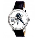 Reloj de pulsera Ice Hockey Fan Art Gents. ¡La vida es un juego, el hockey es serio! 38 milímetros