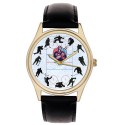 Fantástico hockey sobre hielo Collage Art 40 mm Solid Brass Collectible Wrist Watch