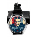 Groucho Marx vs Karl Marx Hollywood Postmodern Pop Art Collectible Marx Brothers Wrist Watch