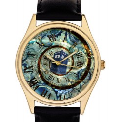 Doctor Who! Tardis Time Warp Cult Surrealist Art Collectible 40 mm Wrist Watch
