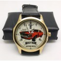 Vintage 1969 Ford Mustang "American Muscle" Hotrod Art 40 mm Collectible Wrist Watch