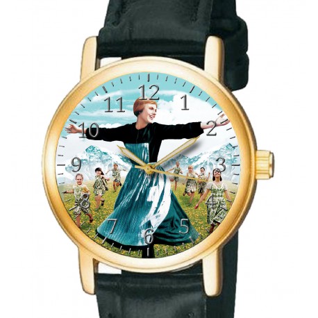 Rare Sound of Music Julie Andrews Hollywood Poster Art Collectible Wrist Watch.