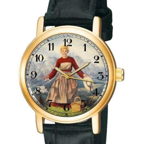 Rare Sound of Music Julie Andrews Hollywood Poster Art Collectible Wrist Watch.