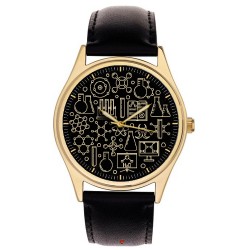 The Chemistry Watch. Classic Chemical Symbols Wrist Watch 40 mm