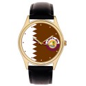 The National Flag of Qatar. High Quality Heavy Brass Collectible Gents' Wrist Watch … الشيخ حمد بن خليفة آل ثاني‎‎